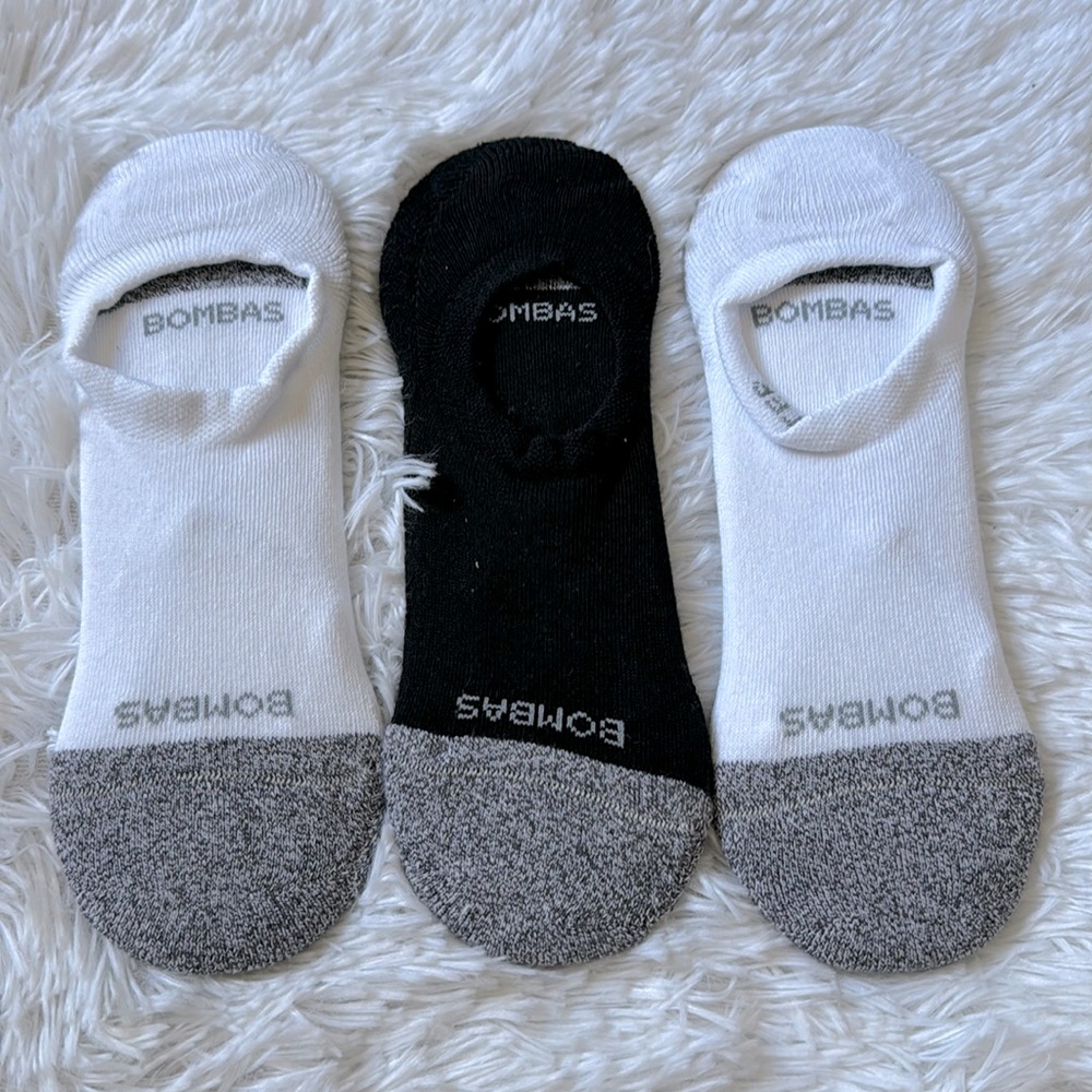 (3) Bombas Unisex No Show Cushioned Socks